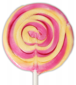 Blackberry and Apple large twirl lollipop