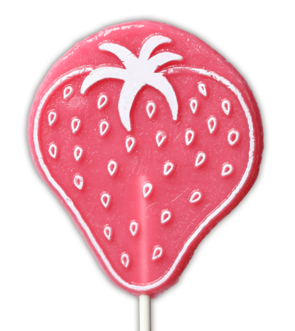 Strawberry Shaped Vegan Lollipop