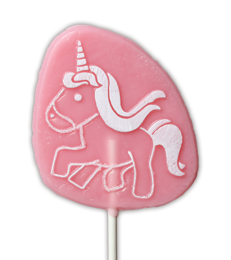 Unicorn Lollipop Bubble-gum Flavour
