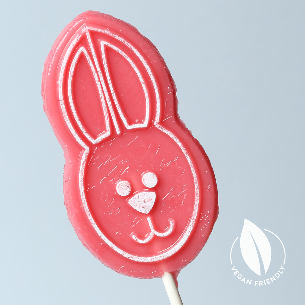 bobby bunny strawberry vegan lolly Vegan Easter Sweets