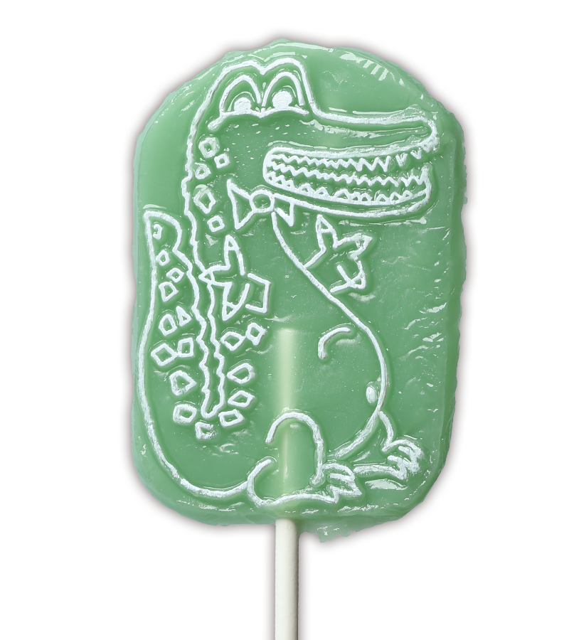 Crocodile Lime flavoured vegan lolly