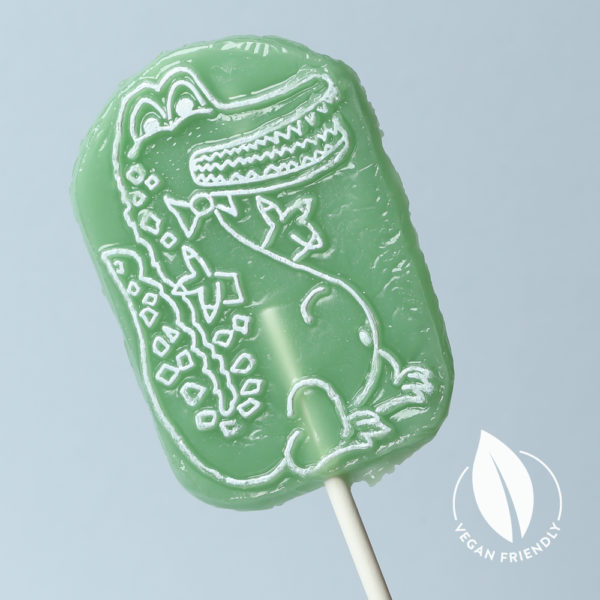 Crocodile Lime flavoured vegan lolly