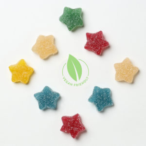 Vegan Fizzy Jelly Stars Sweets