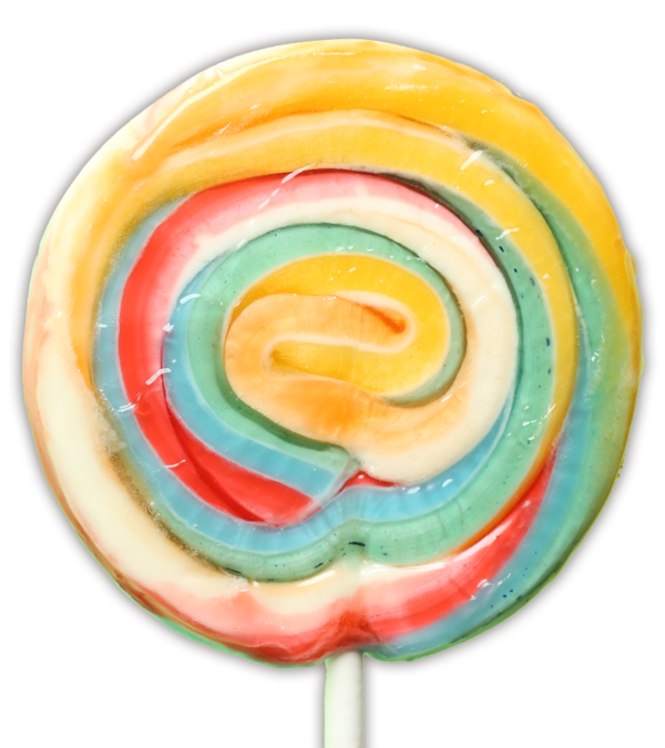 Raspberry Large Twirl Lollipop