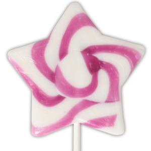 Natural Star Swirl Lollipops