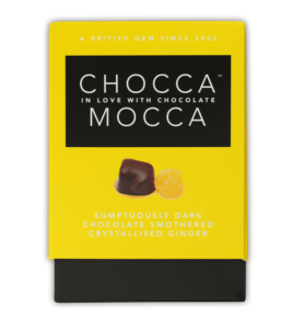 Ginger dipped in dark chocolate