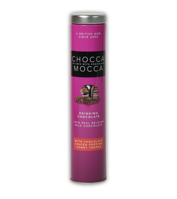 Hot Chocolate Drink with Chocolate Coated Popping Candy