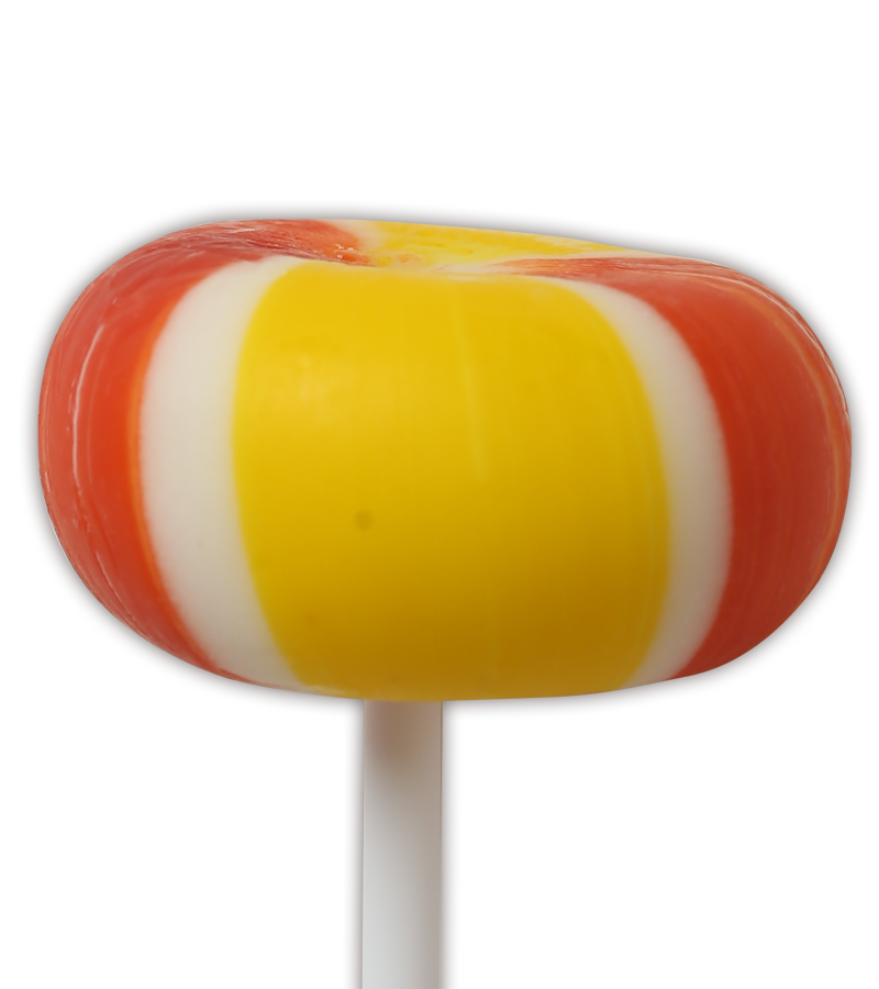 Orange and Pineapple Handmade Lollipop