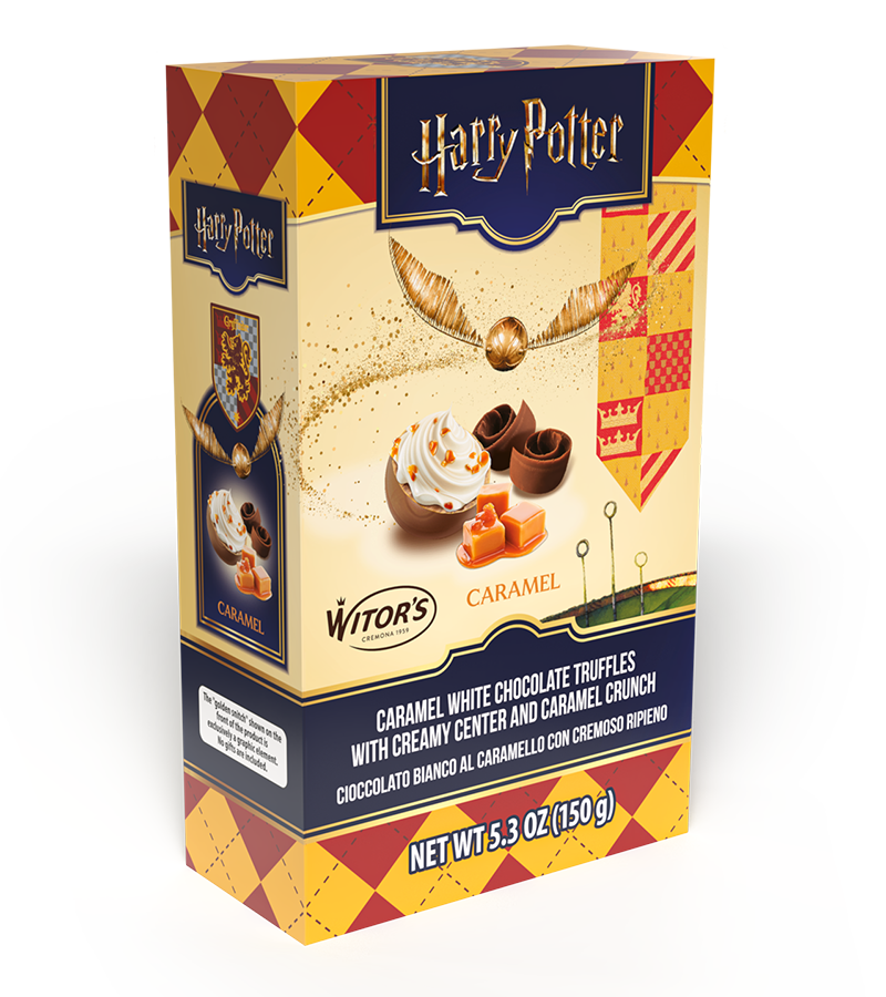 Witors Harry Potter White Chocolate and Caramel Truffle Snitch Box 150g
