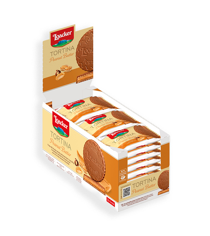 Loacker Tortina Peanut Butter 24x21g Caddy